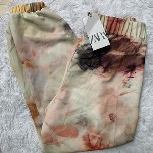 NWT Zara Tie Dye Jogger Pants